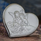 Eigenes Projekt - Engel mit Kindern - Herz - Silbernes Bild mit Gravur