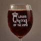 Queen of the kings - Weinglas mit Gravur