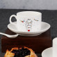 Rentier Zeichen - Zwei Tassen mit Untertasse Rentier Zeichen - Zwei Tassen mit Untertasse