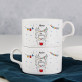 Rentier Zeichen - Zwei Tassen mit Untertasse Rentier Zeichen - Zwei Tassen mit Untertasse