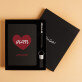 Herz + Datum - Set mit Notizbuch