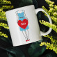 Herz für Ihn - Personalisierte Tasse