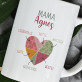 Mamas Herz - Personalisierte Tasse
