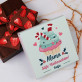 Süße Weihnachten - Schokolade mit Erdbeeren