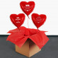 Alles Liebe Brautpaar - Set mit Heliumballons - Herzen Alles Liebe Brautpaar - Set mit Heliumballons - Herzen