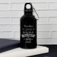 Super Mama, Super Ehefrau - Wasserflasche 0,5l mit Karabinerhaken