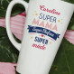 Super Mama, Super Ehefrau - personalisierte Tasse