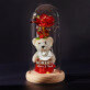 Christmas moments - Ewige Rose mit Teddybär