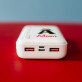 Weihnachts-Initiale mit Namen - Powerbank mit Aufdruck 20000 mAh