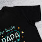 Papa in der galaxie - Schwarzes T-Shirt für Herren