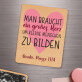 Man braucht ein großes Herz - Holzmagnet