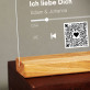 Unser Lied Spotify - QR - Druck auf Acrylglas