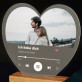 unser lied spotify - Druck auf Acrylglas Herz