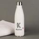 Dein Name - Weiße Wasserflasche 500 ml