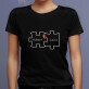 Du und ich - Schwarzes T-Shirt für Damen