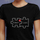 Du und ich - Schwarzes T-Shirt für Damen