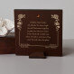 Geliebtes Kind Gottes - Engel mit Laterne - Silbernes Bild mit Gravur
