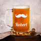 Schnurrbart - Personalisierter Bierkrug