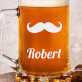 Schnurrbart - Personalisierter Bierkrug