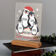 Frohe Weihnachten Pinguine - Druck auf Acrylglas Frohe Weihnachten Pinguine - Druck auf Acrylglas