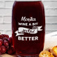 Wine a bit! - Karaffe mit Gravur Wine a bit! - Karaffe mit Gravur