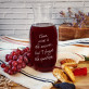 Wine is the answer - Karaffe mit Gravur