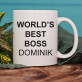 World`s best boss - personalisierte Tasse