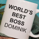 World`s best boss - personalisierte Tasse