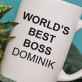 World`s best boss - personalisierte Tasse