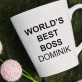 World`s best boss - personalisierte Tasse
