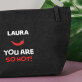 You are so hot - Dunkelblaue Kosmetiktasche