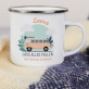 Fang an zu reisen - emaillierter Becher