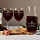 Wahnsinnig verliebt - Weinkaraffe und zwei Weingläser - Set mit Gravur