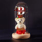 Verliebte - Ewige Rose mit Teddybär