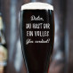 Glas verdient - Bierglas mit Gravur