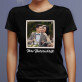 Foto und unterschrift - Schwarzes T-Shirt für Damen