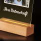 Foto unterschrift - Druck auf Acrylglas mit LED Beleuchtung