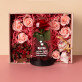 Geschenkset Für die Verlobte 2 mit Ewiger Rose, Schokolade und Badesalz