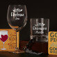 Geschenkset für das Brautpaar mit Weinglas und Whiskyglas Geschenkset für das Brautpaar mit Weinglas und Whiskyglas