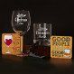 Geschenkset für das Brautpaar mit Weinglas und Whiskyglas Geschenkset für das Brautpaar mit Weinglas und Whiskyglas