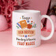 Tasse und Rosen-Spa-Set für eine Kindergärtnerin