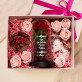 Geschenkset für die geliebte Mama mit Ewiger Rose, Schokolade und Badesalz