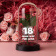 Geschenkset zum 18. Geburtstag mit Ewiger Rose, Schokolade und Badesalz Geschenkset zum 18. Geburtstag mit Ewiger Rose, Schokolade und Badesalz