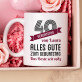 Tasse und Rosen-Spa-Set zum 40 Geburtstag Tasse und Rosen-Spa-Set zum 40 Geburtstag