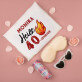 Geschenkset für Damen mit Satinbademantel und Brille Geschenkset für Damen mit Satinbademantel und Brille
