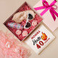 Geschenkset für Damen mit Satinbademantel und Brille Geschenkset für Damen mit Satinbademantel und Brille
