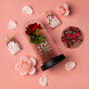 Geschenkset Zum Jahrestag mit Ewiger Rose, Schokolade und Badesalz