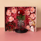 Geschenkset Zum Jahrestag mit Ewiger Rose, Schokolade und Badesalz