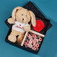 Geschenkset mit Kuscheltier Zum Valentinstag