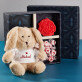 Geschenkset mit Kuscheltier Zum Valentinstag
